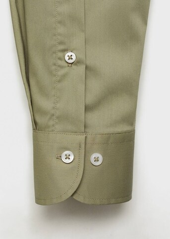 MANGO MAN Regular fit Button Up Shirt 'Play' in Green