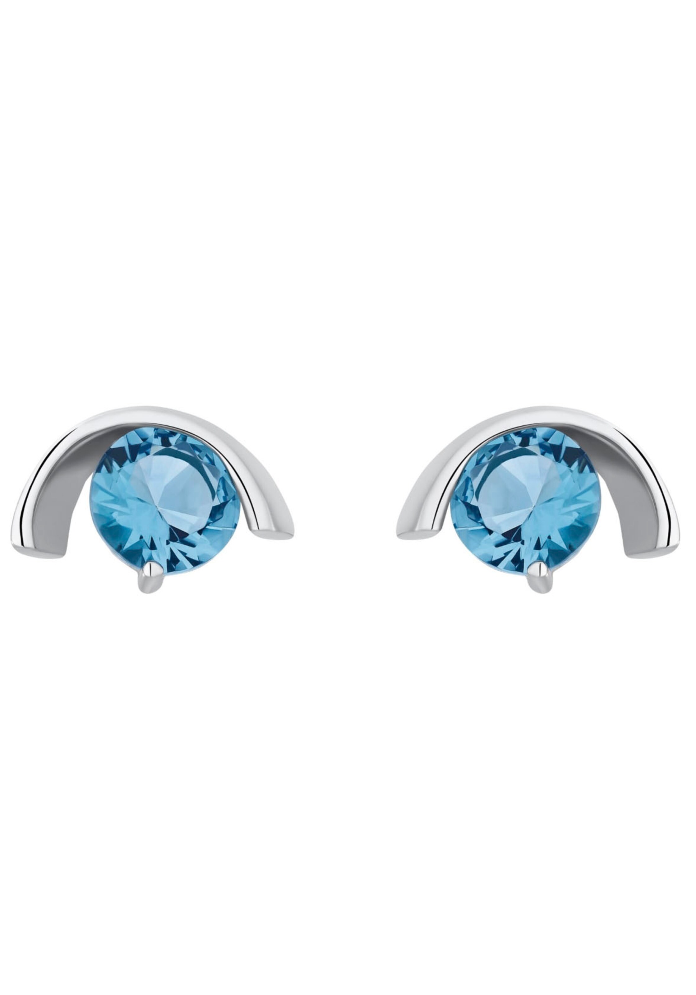 AMOR Earrings in Blue: front