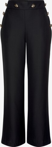 LASCANA Flared Trousers in Black: front