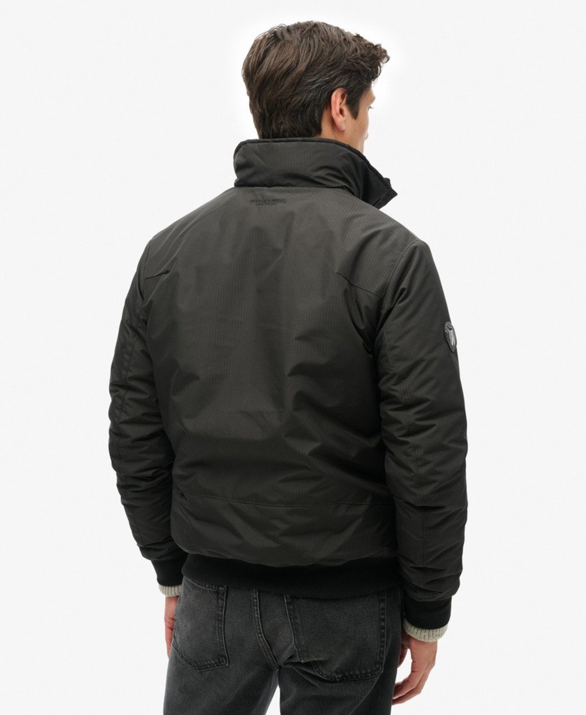 Veste mi-saison 'Harrington' Superdry en noir