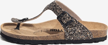 Bayton T-bar sandals 'Melia' in Bronze: front