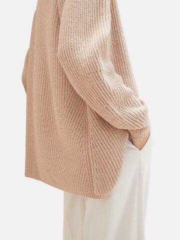 TOM TAILOR Knit Cardigan in Beige