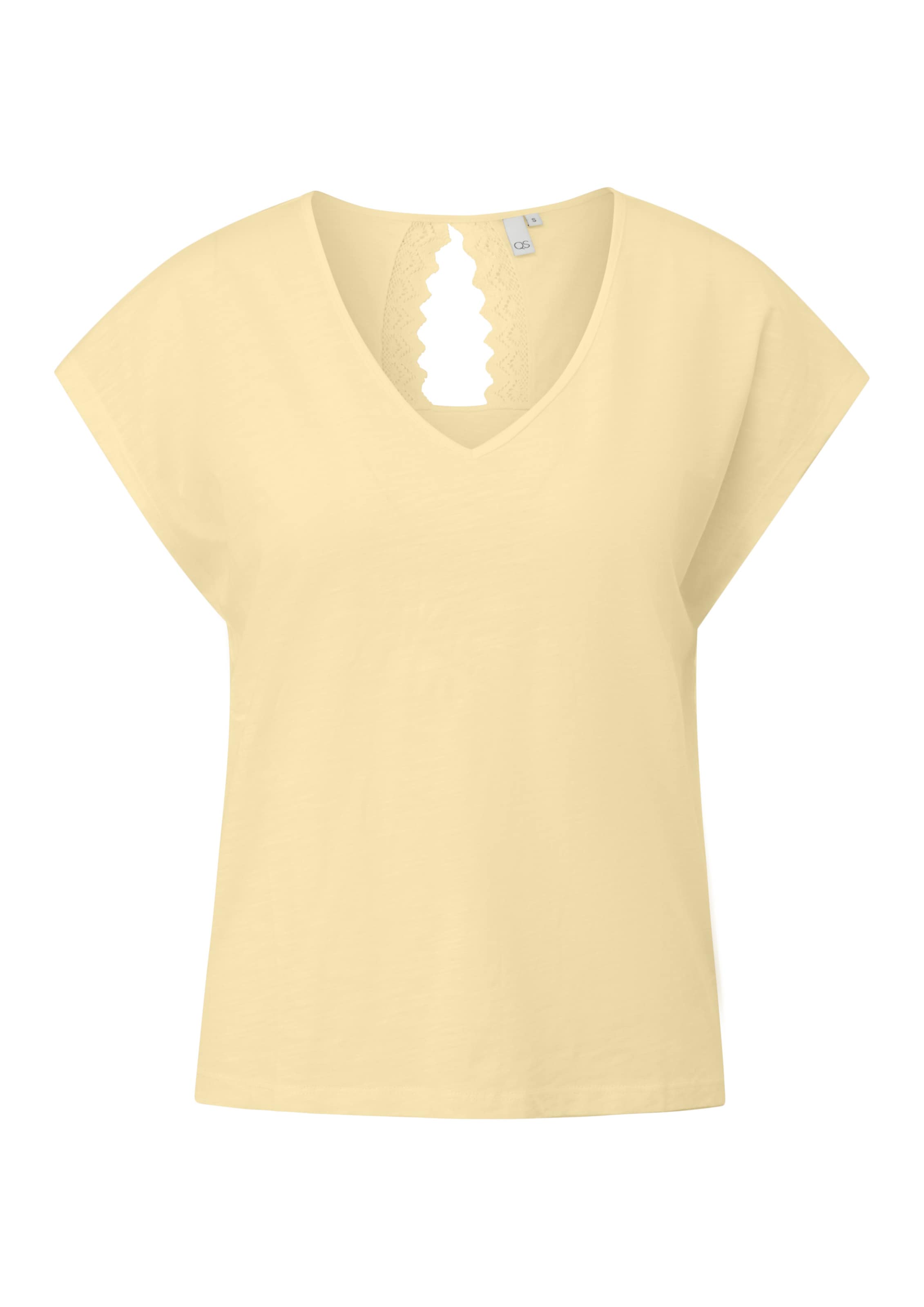QS T-Shirt in Gelb: Vorderseite