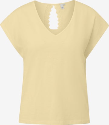 QS T-Shirt in Gelb: Vorderseite