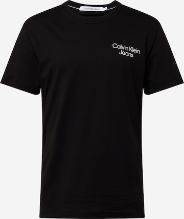 Calvin Klein Jeans Tričko 'Eclipse' – černá: přední strana