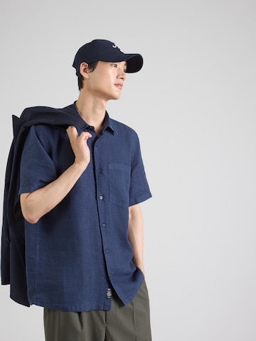 Mavi Regular fit Button Up Shirt in Blue: front