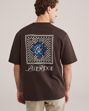 T-Shirt WE Fashion en marron : devant