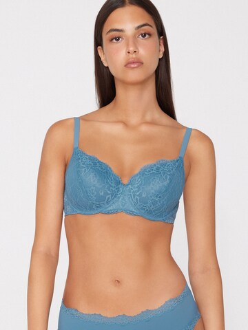 Tezenis Classic Bra in Blue: front