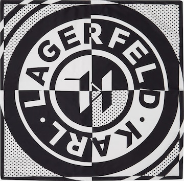 Karl Lagerfeld Szalik 'K/Circle' w kolorze czarny