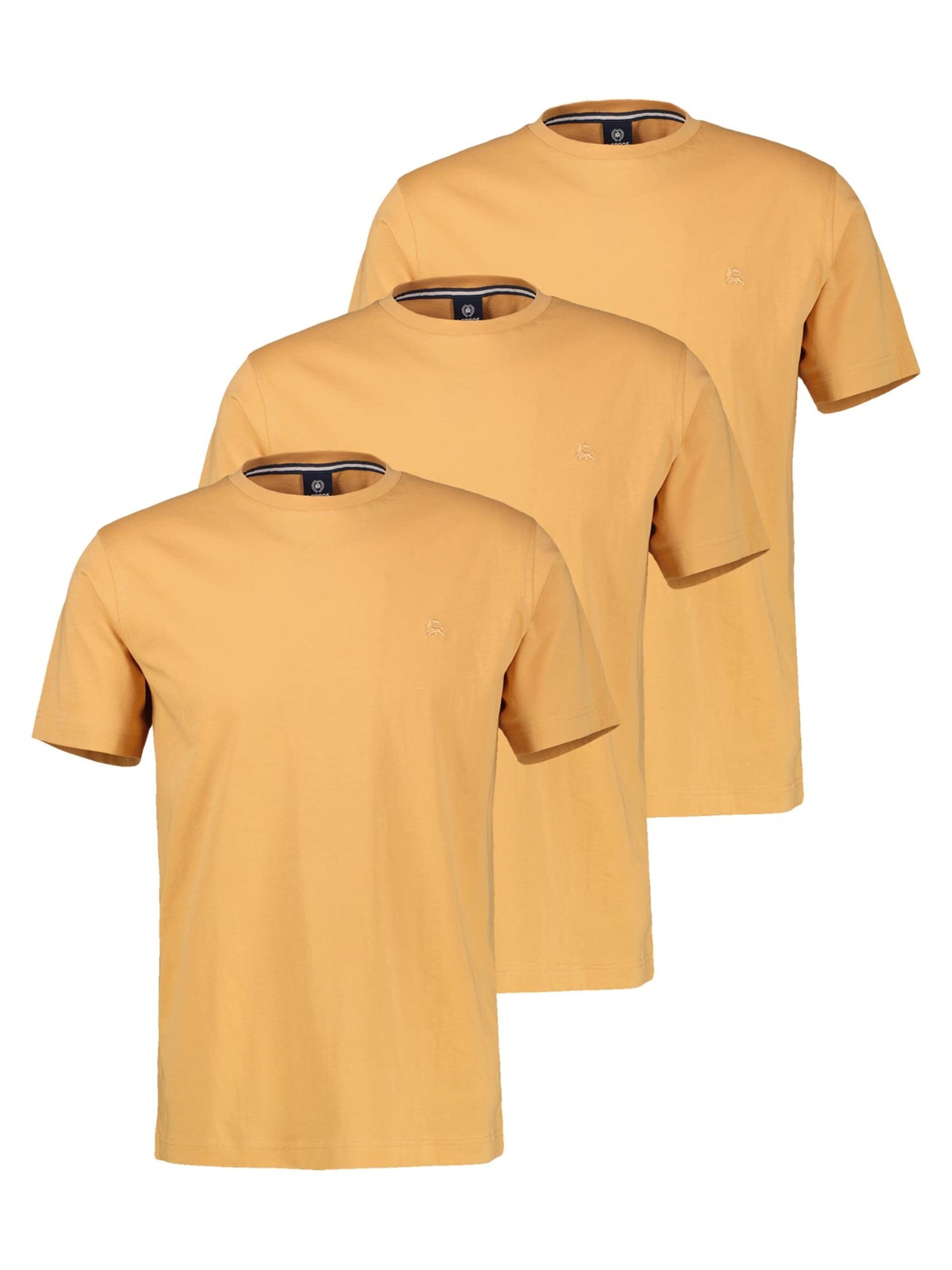 LERROS Shirt 'Basic'‌ in Gelb: Vorderseite