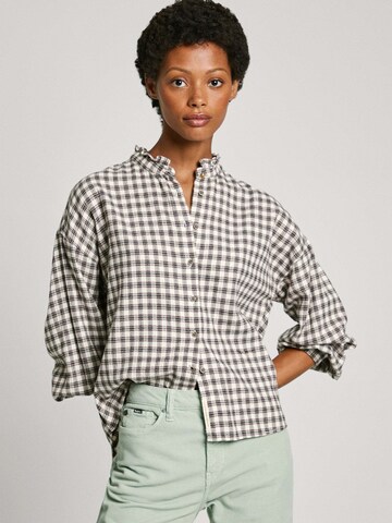 Pepe Jeans Bluse 'PRIYA' in Braun: Vorderseite