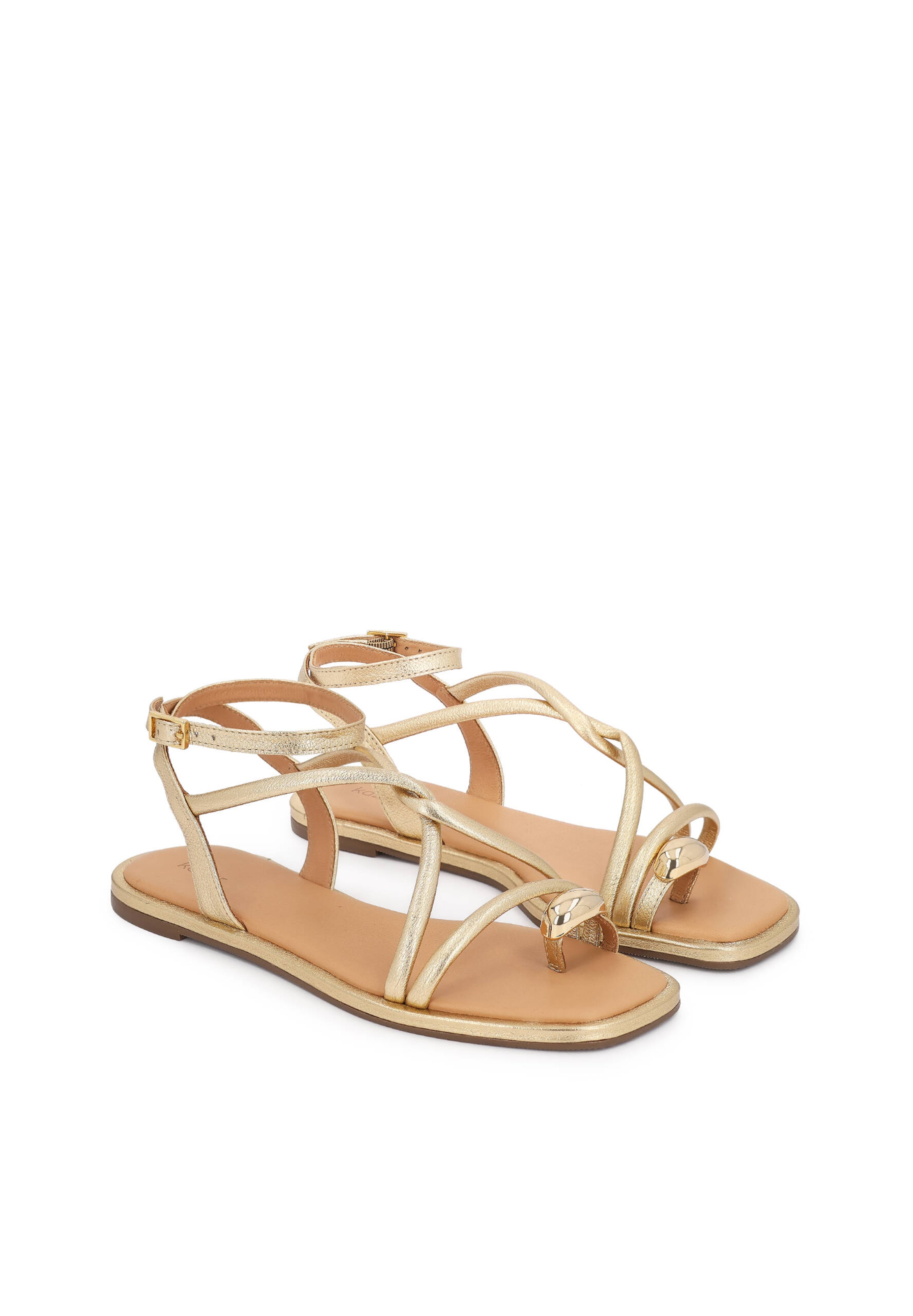 Kazar Σανδάλι με λουράκια σε χρυσό