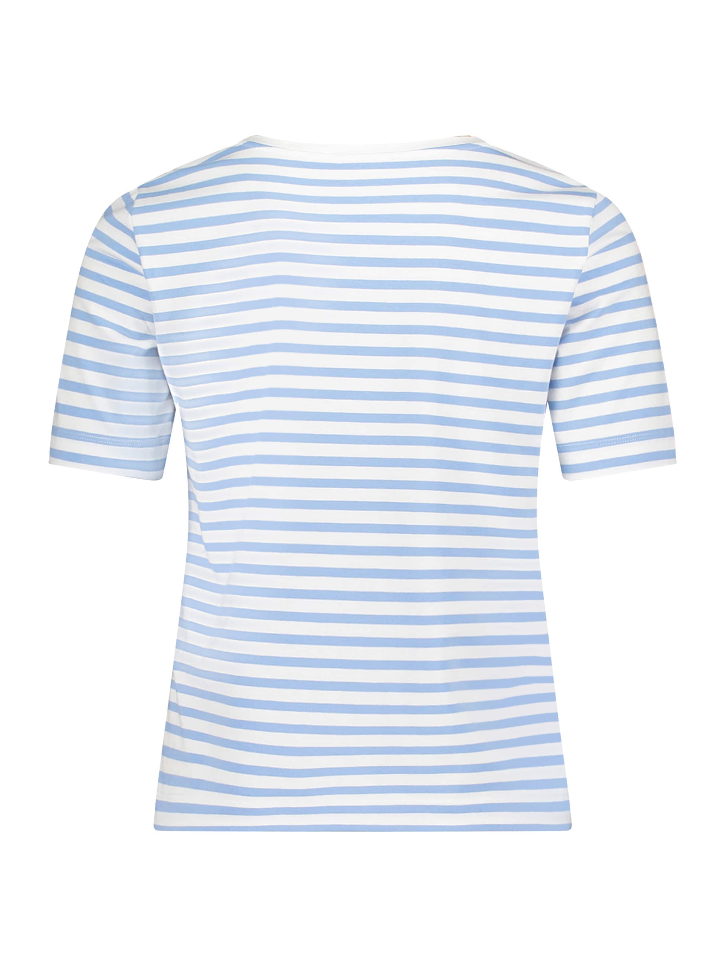 Betty & Co Basic Shirt mit Ringel in Weiß