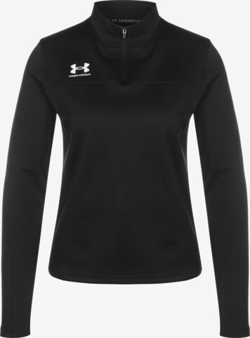 UNDER ARMOUR Athletic Sweatshirt 'Challenger' in Black: front