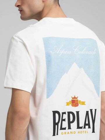 REPLAY Shirt‌‌‌‌‌‌‌ in Weiß