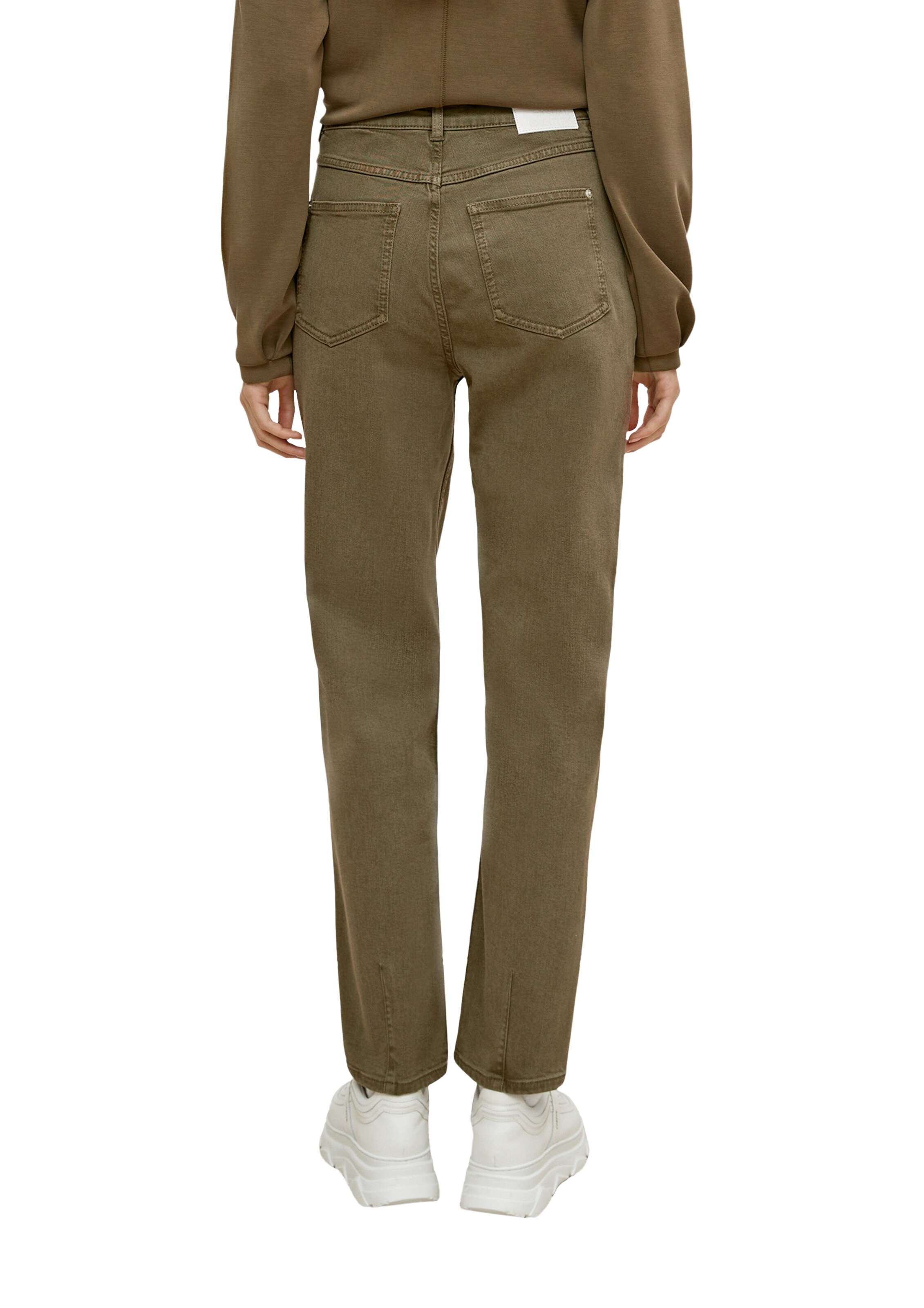 comma casual identity Regular Jeans in Green: back