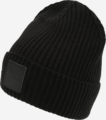 Bonnet GUESS en noir : devant