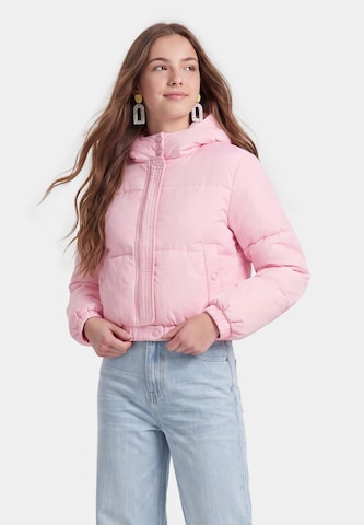 Veste mi-saison MYMO en rose : devant