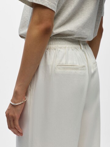 OBJECT Wide leg Trousers 'OBJFrame' in White