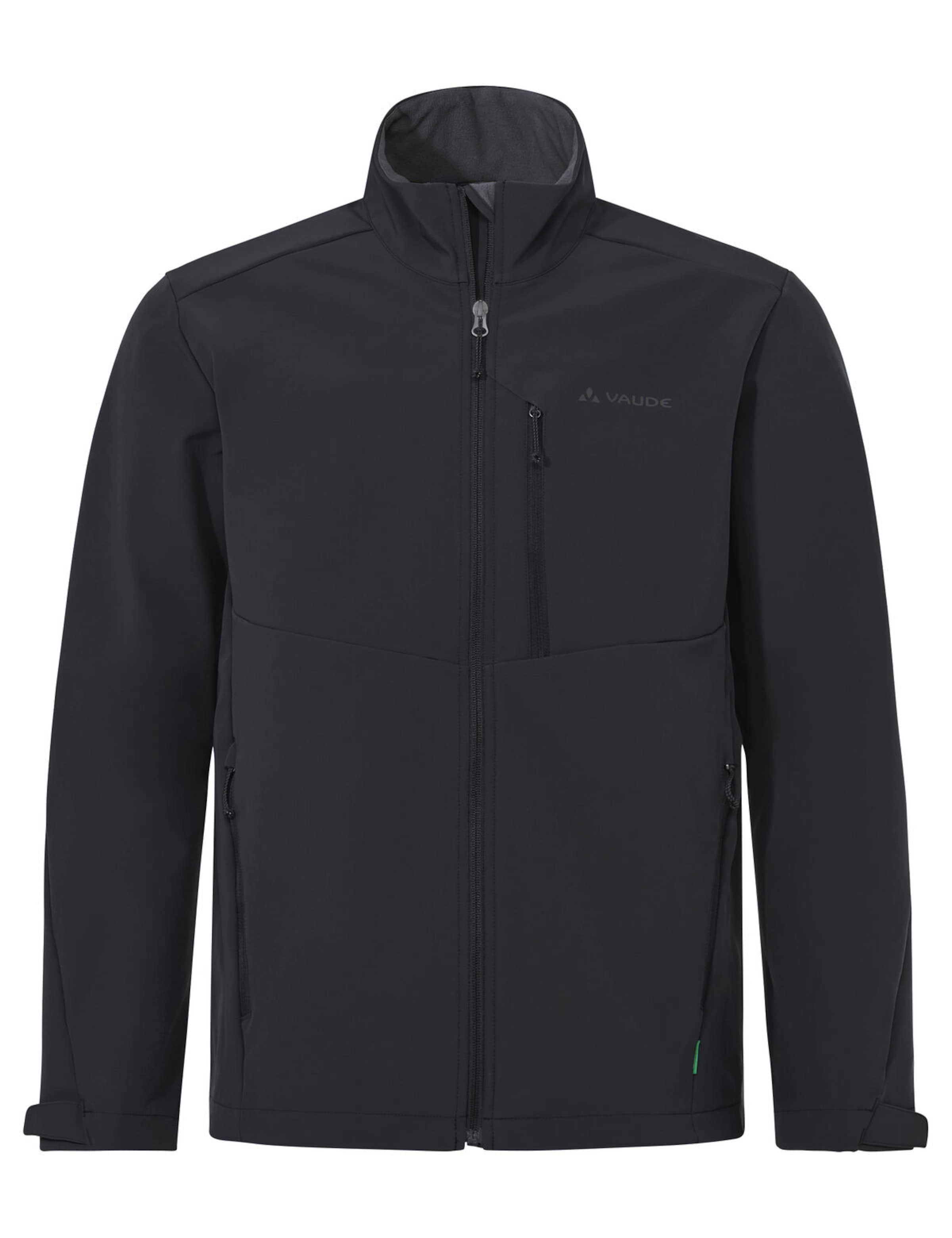 VAUDE Outdoorjas 'Cyclone V' in Zwart: voorkant