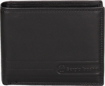 Portamonete di Sergio Tacchini in nero: frontale