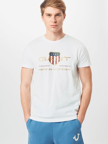 balts GANT T-Krekls: no priekšpuses