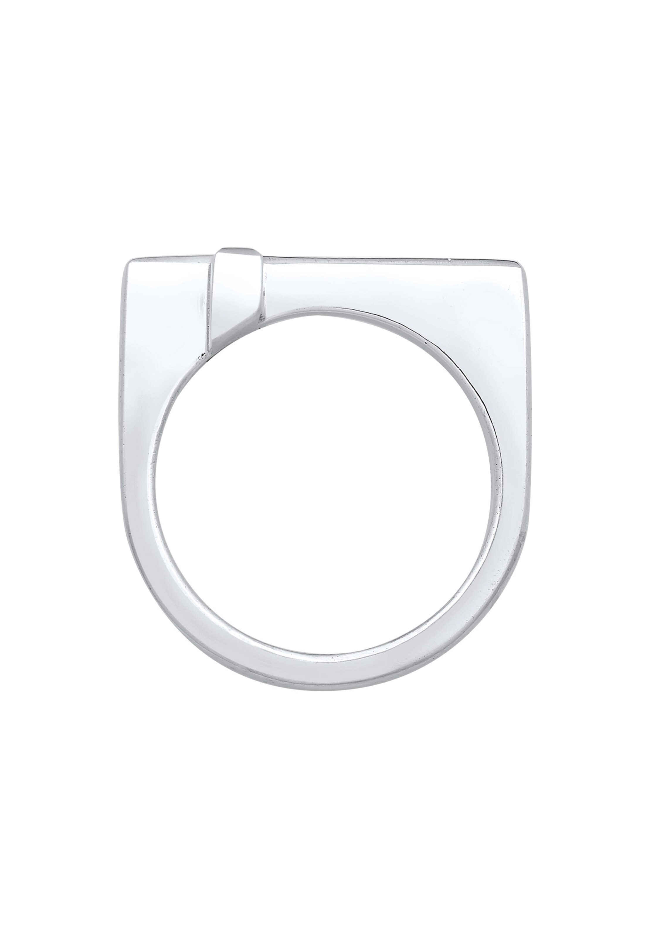 KUZZOI Ring 'Kreuz' in Silver