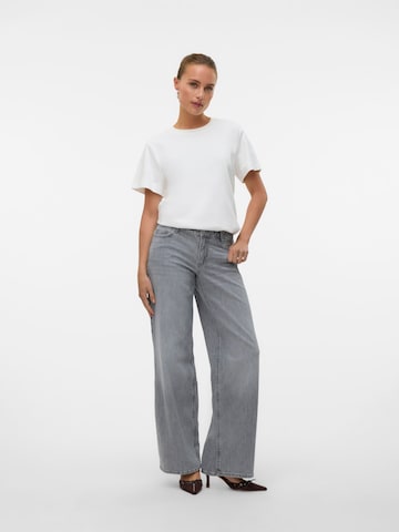 VERO MODA Wide leg Jeans 'VMFaye' in Grijs: voorkant