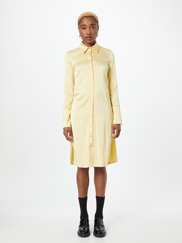 PATRIZIA PEPE Shirt Dress in Yellow: front