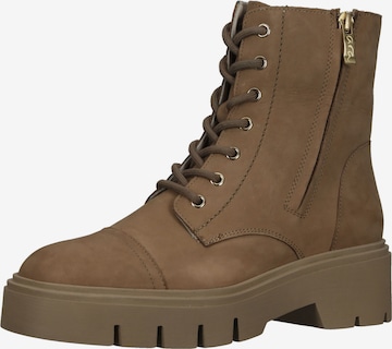 ARA Lace-Up Ankle Boots in Brown: front