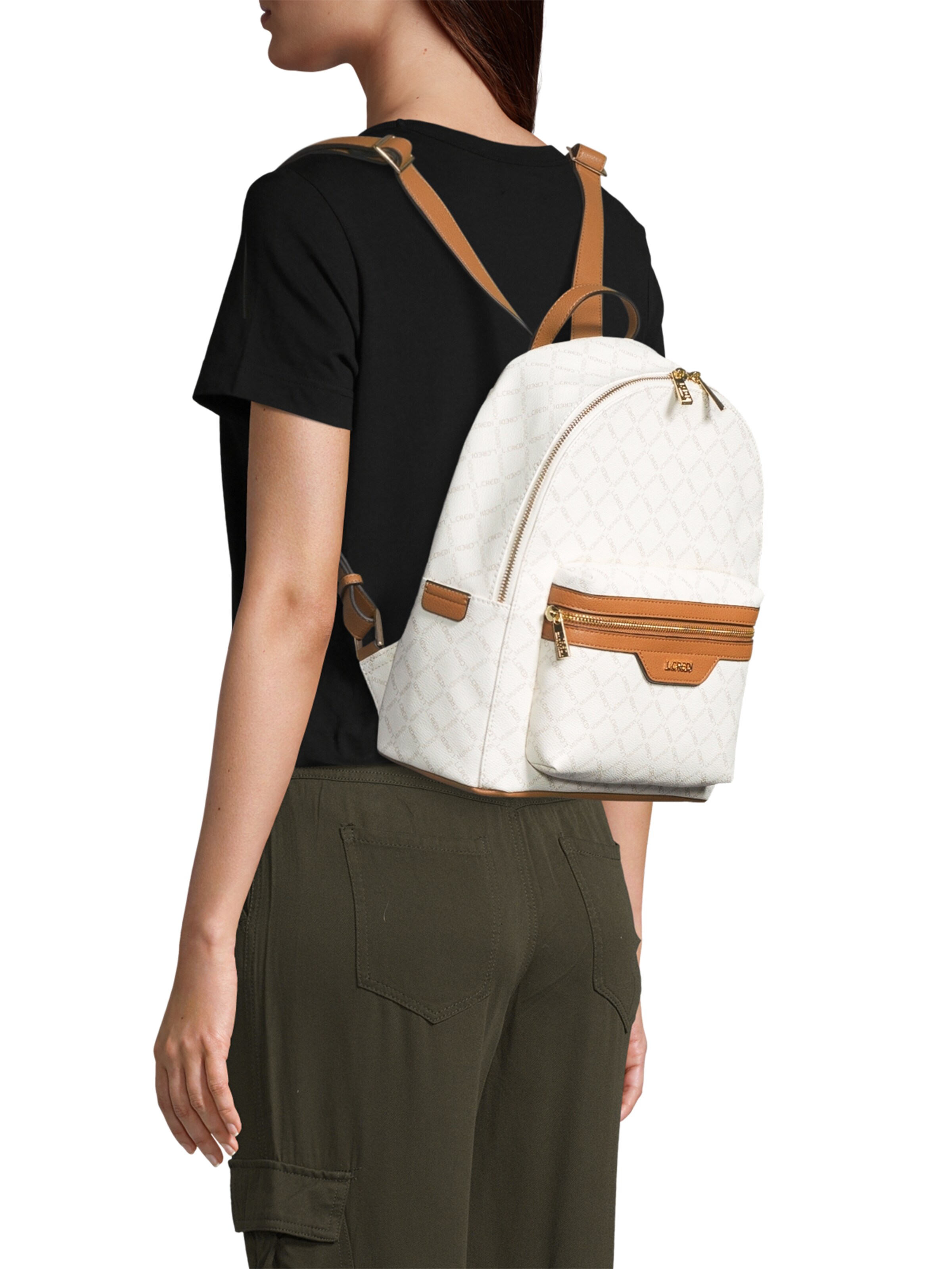 L.CREDI Rugzak 'Filiberta' in Wit