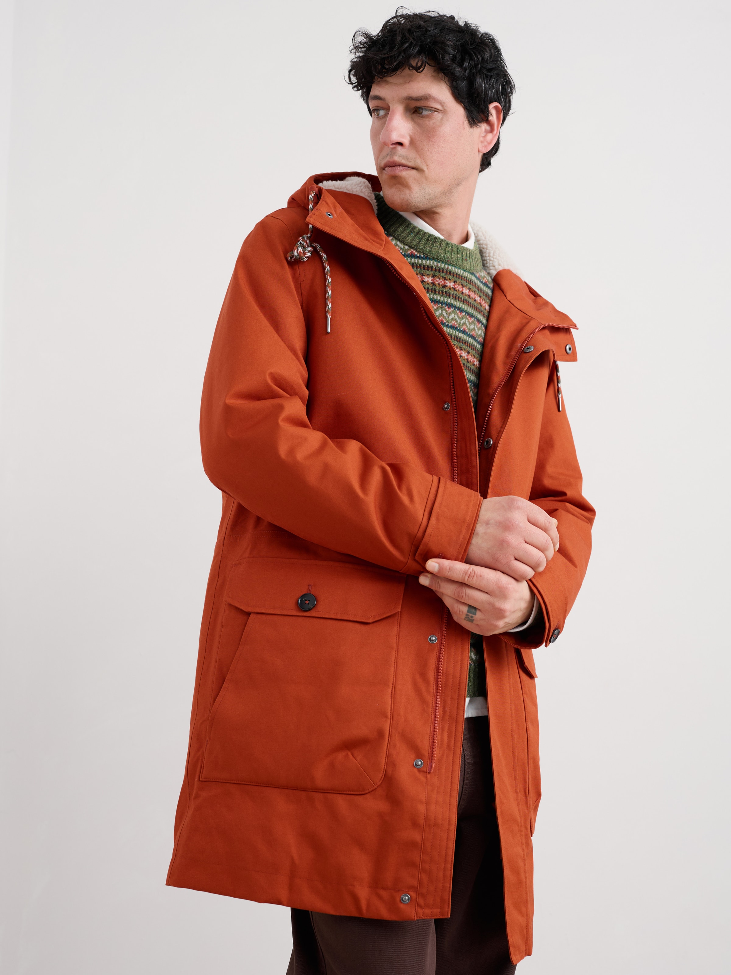 Seasalt Cornwall Přechodný kabát 'Tidesman' – oranžová