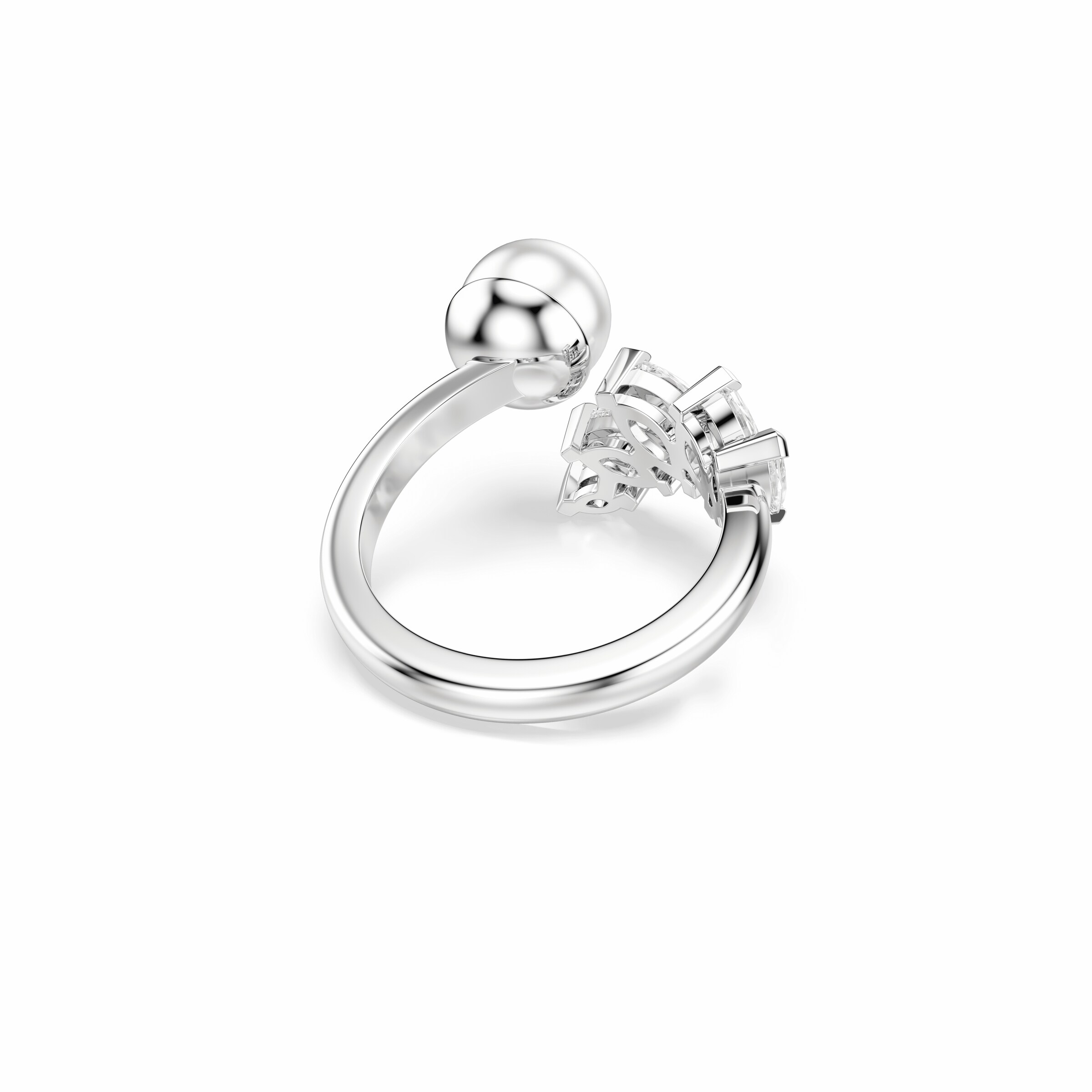 Inele 'MESMERA' de la Swarovski pe argintiu
