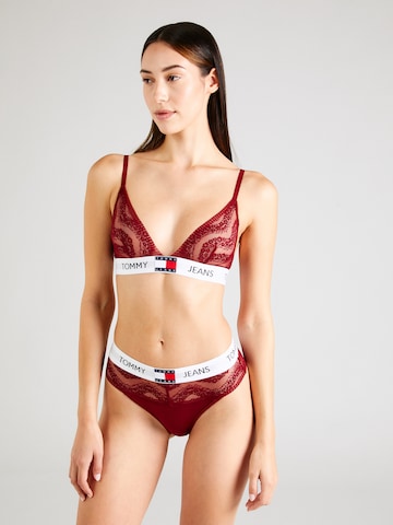Tommy Jeans Triangle Bra in Red