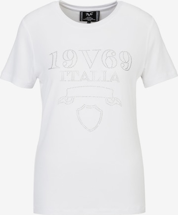 19V69 ITALIA T-Shirt 'Bella Stones' in Weiß: Vorderseite