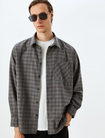 Koton Regular fit Button Up Shirt in Grey