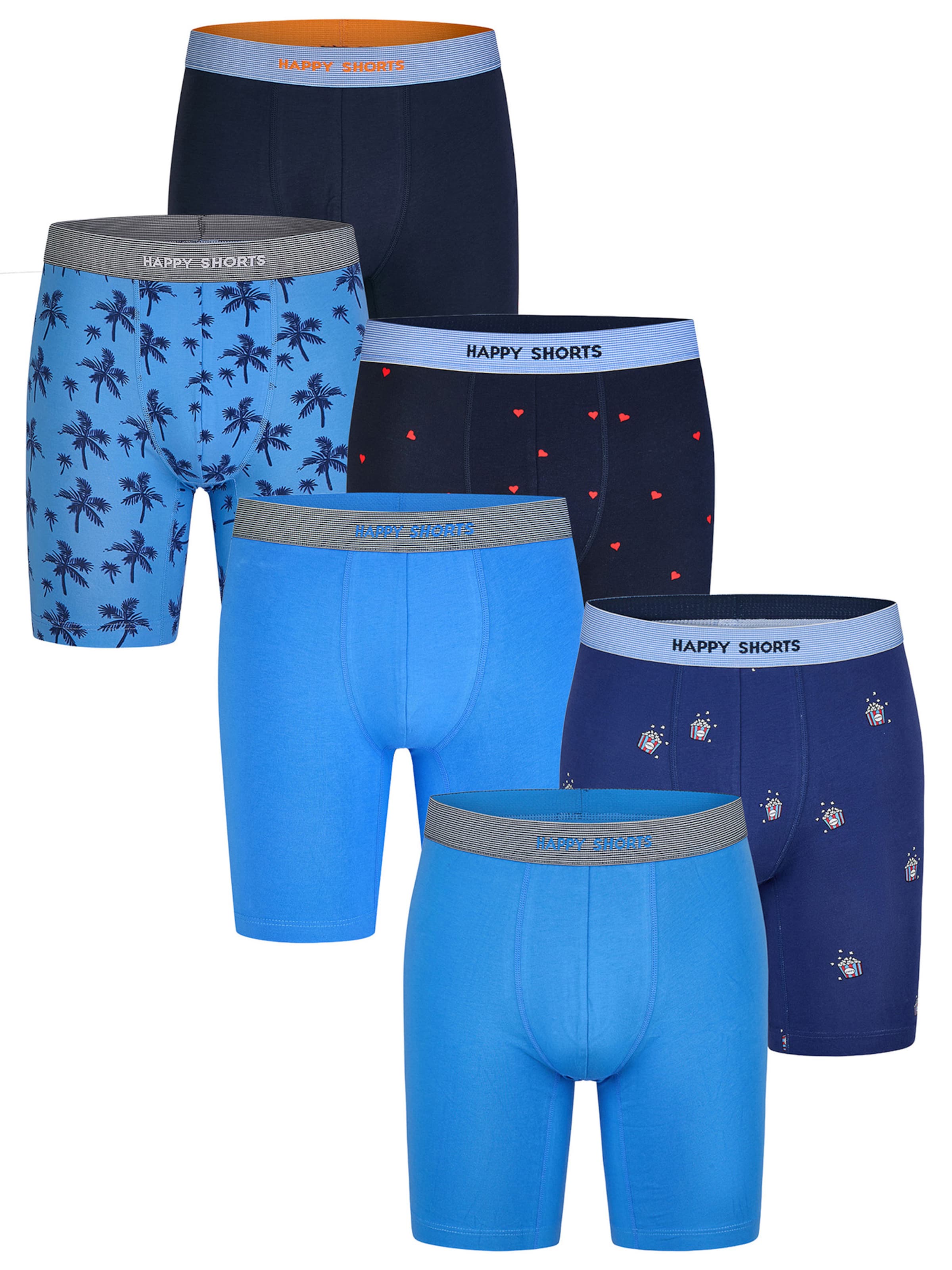 Happy Shorts - Boxers ' Prints ' em azul: frente