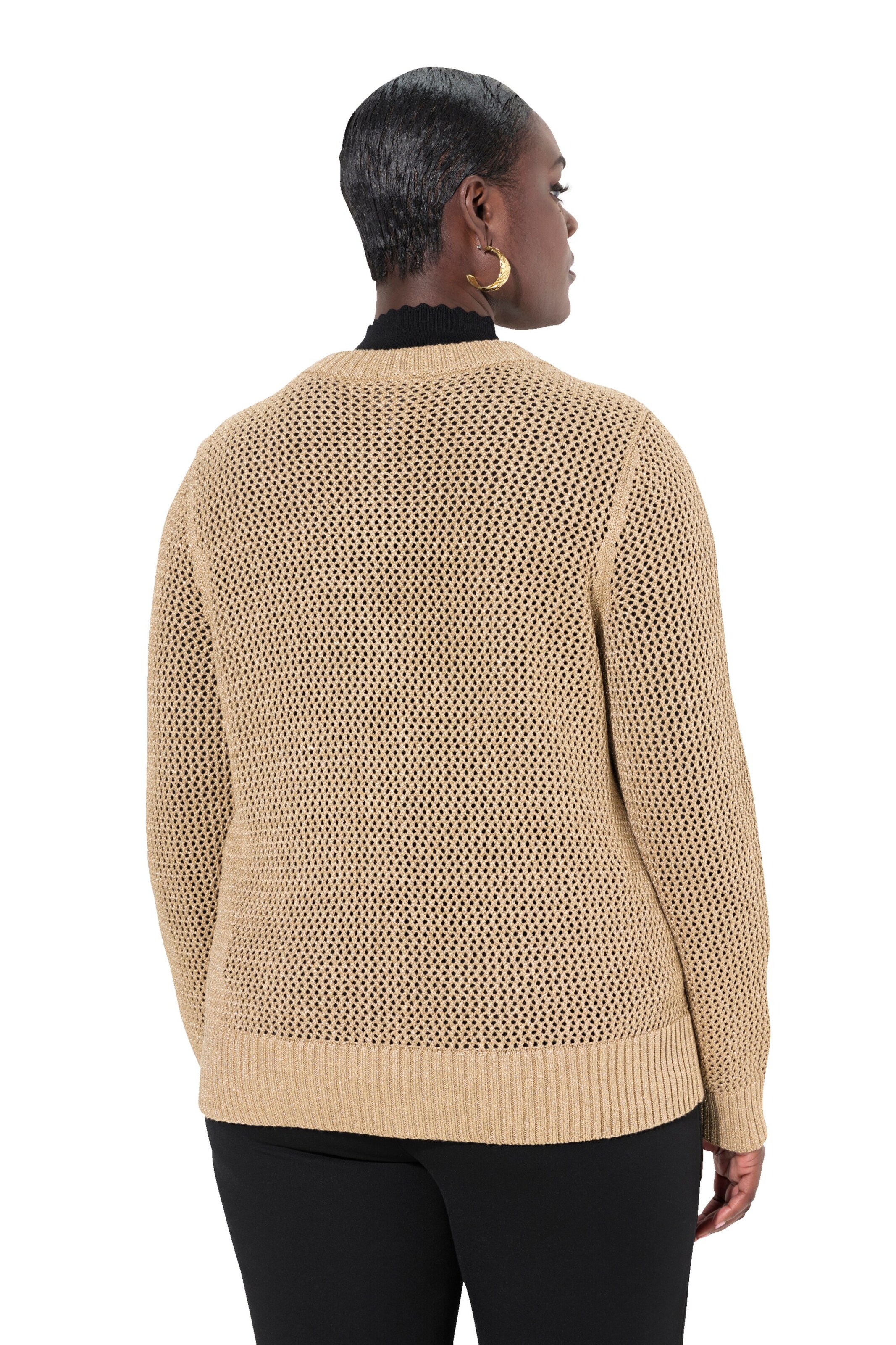 Ulla Popken Strickjacke in Gold