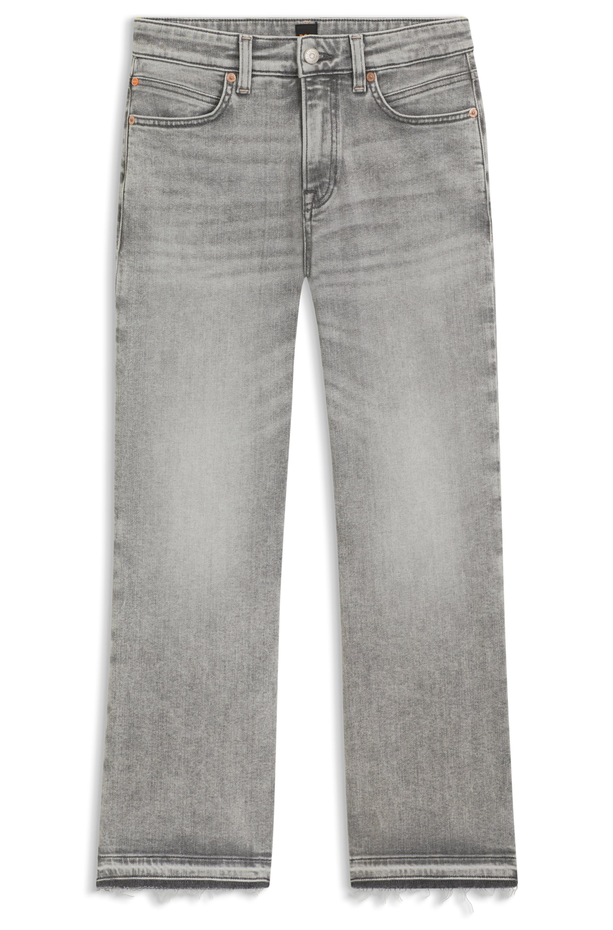 BOSS Bootcut Jeans in Grau: Vorderseite