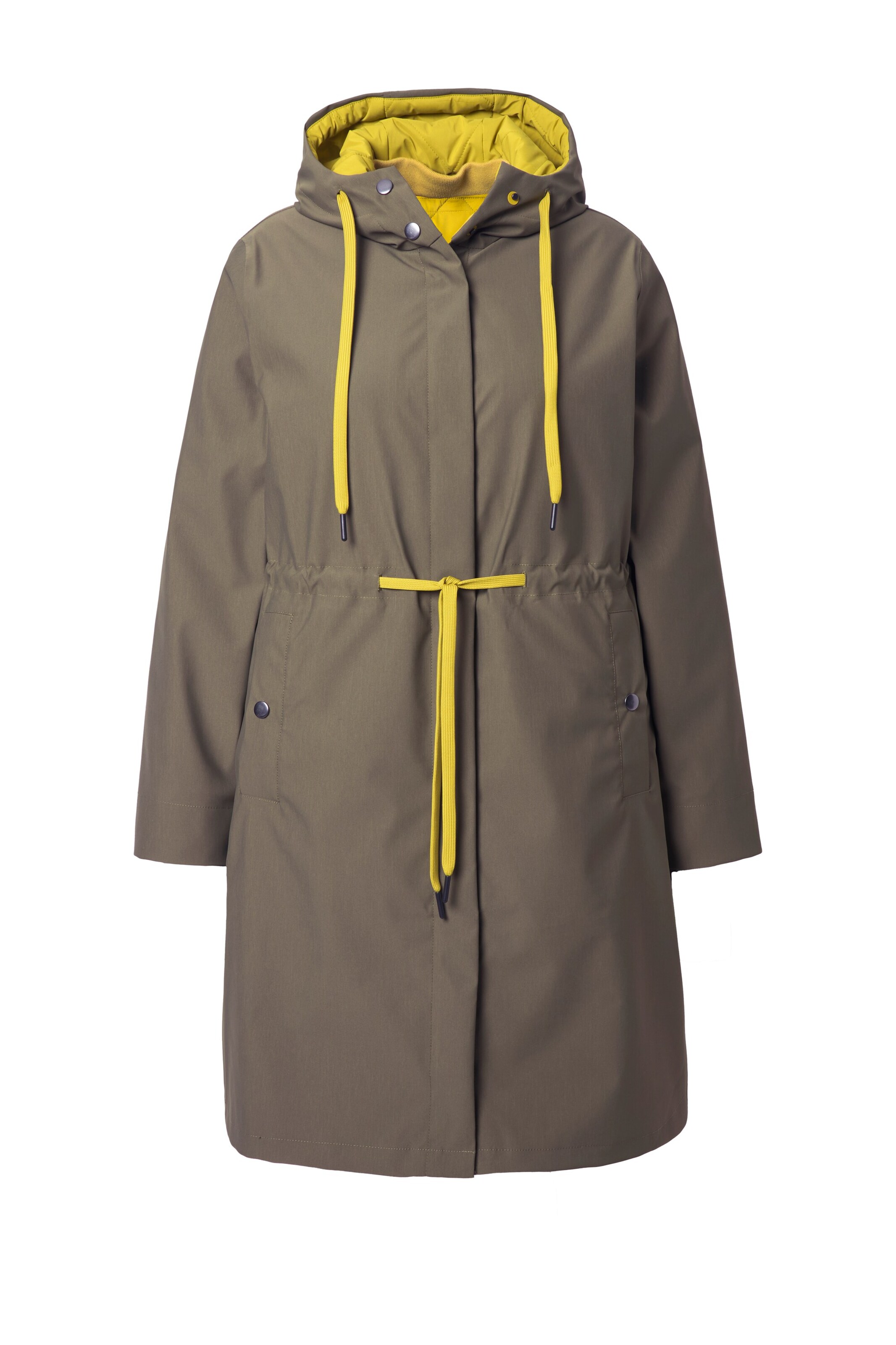 Ulla Popken Tussenmantel in Groen: voorkant