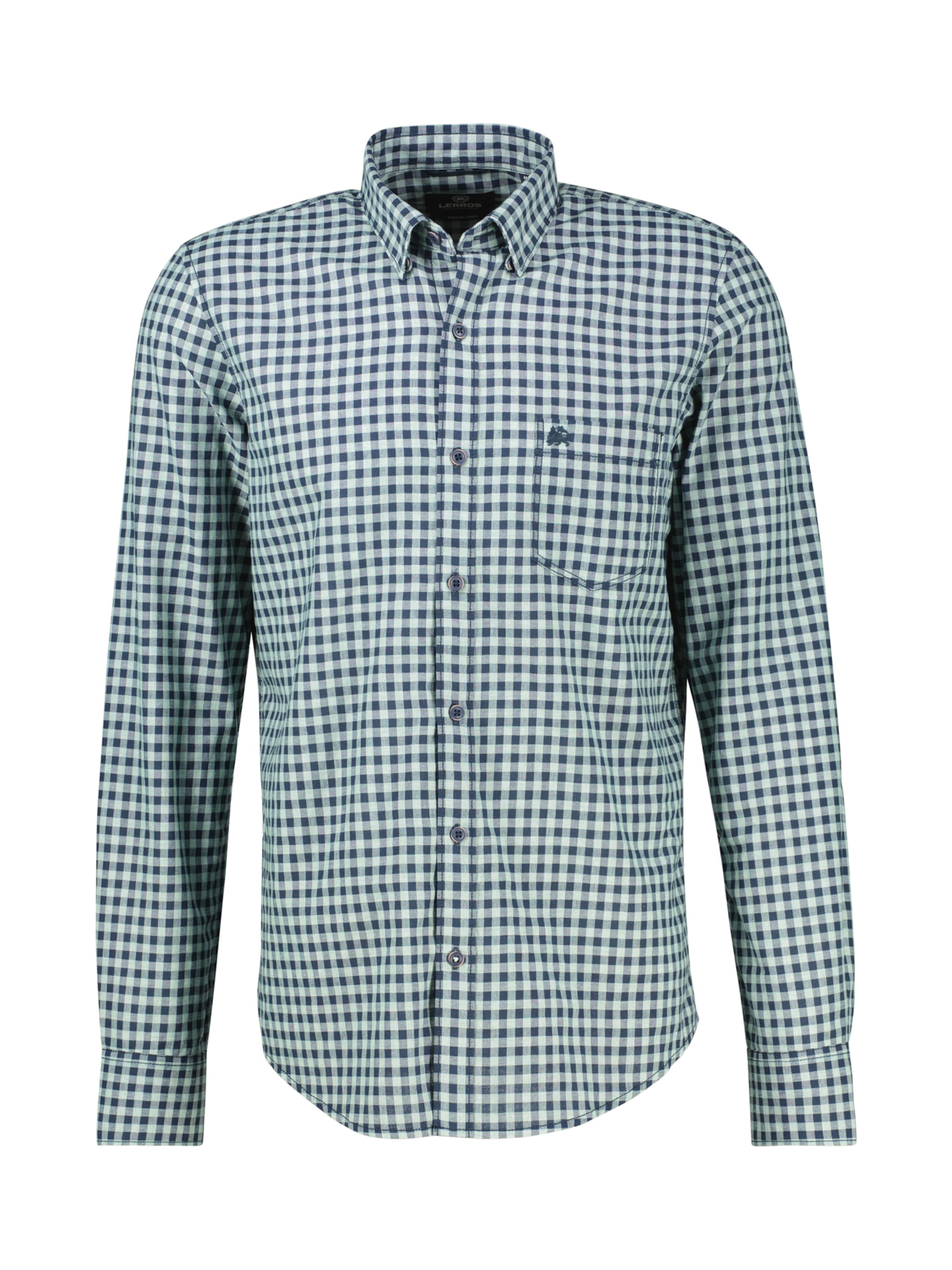 LERROS Regular fit Button Up Shirt in Blue: front
