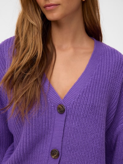 VERO MODA Strickjacke 'VMLEA' in XS in dunkellila, Produktansicht