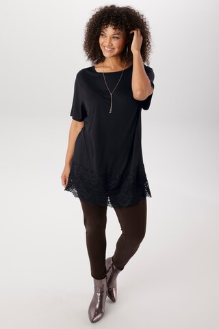 Aniston Aniston PLUS FM Spitzenshirt in Schwarz