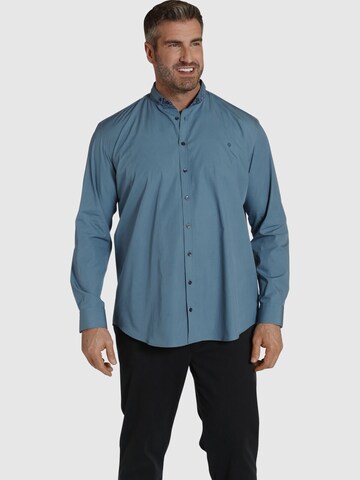 Charles Colby Regular fit Button Up Shirt ' Duke Bran ' in Green: front