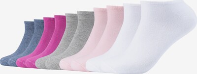s.Oliver Socken in blau / grau / pink / rosa / weiß, Produktansicht