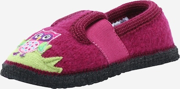BECK Slippers 'Eule' in Pink: front