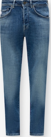 Coupe slim Jean Goldgarn en bleu : devant