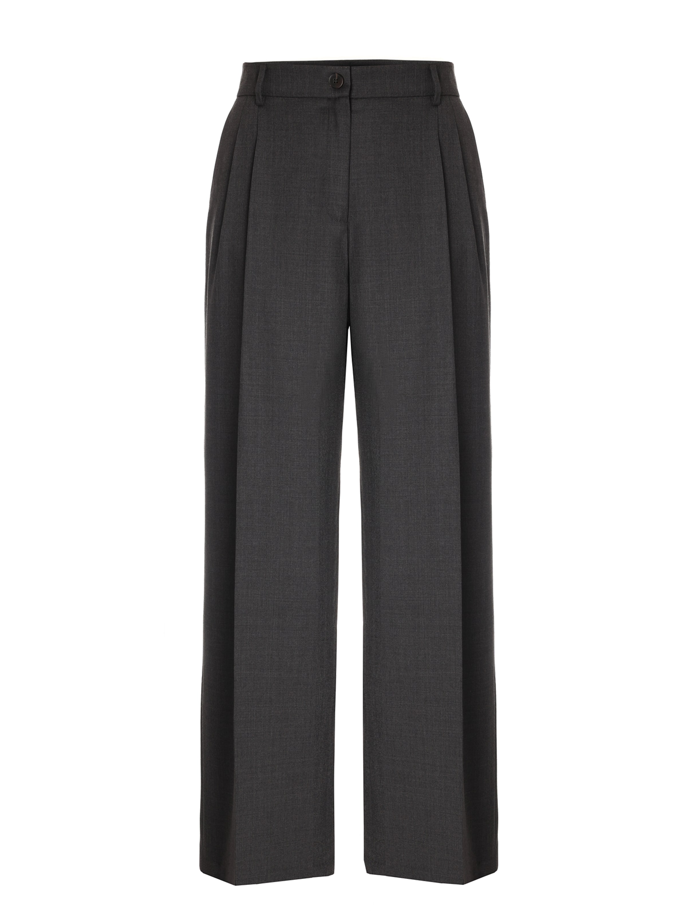 TATUUM Wide leg Broek in Grijs: voorkant