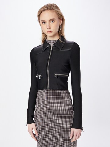 Karen Millen Between-Season Jacket in Black: front