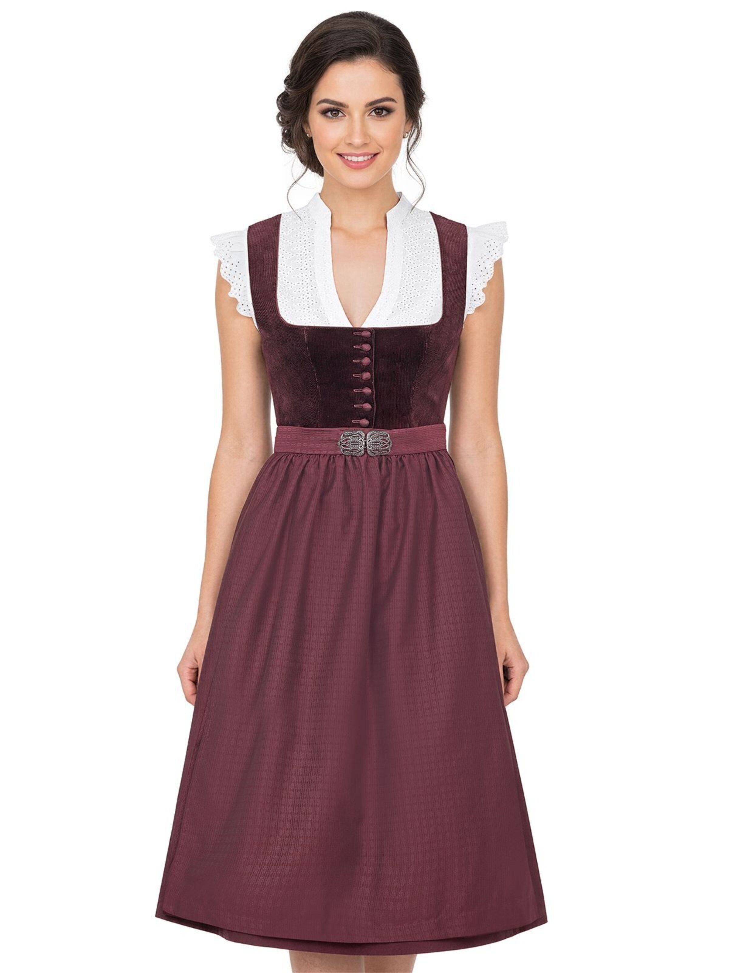MARJO Dirndl 'OSTERHOFEN'‌‌‌‌‌‌‌‌‌ in Rot